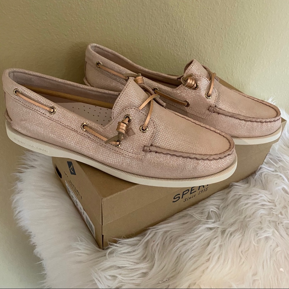 Final sale✨sperry vida brushed metallic boat shoes - Picture 5 of 13